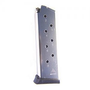 MECGAR MAG 1911 45ACP NKL 8RD REMOVABLE BUTTPL - Magazines